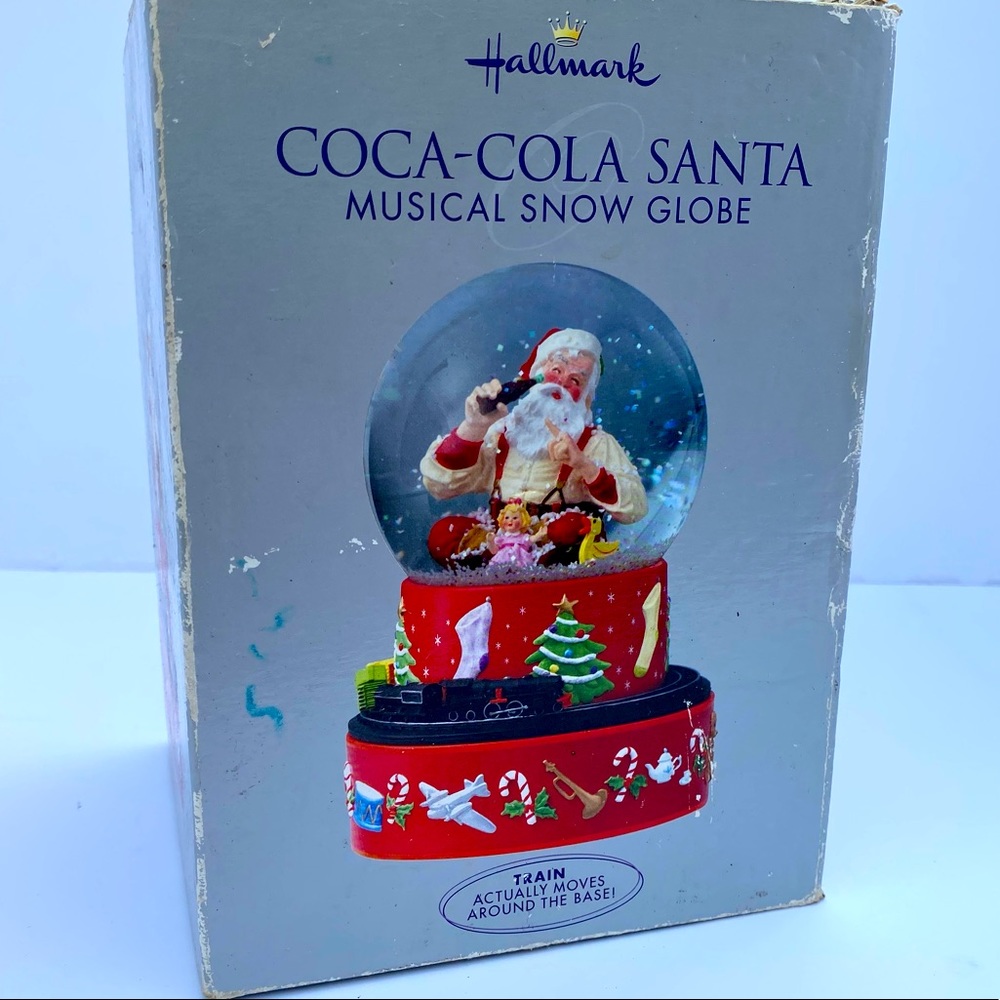 🎅 MUSICAL SANTA COCA-COLA SNOW GLOBE